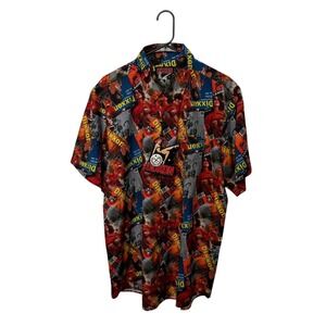 Dixxon Shirt Mens Large Nudie Pin Up The Articles Party Performance Short Sleeve